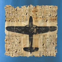Egyptské hieroglyfy letadlo