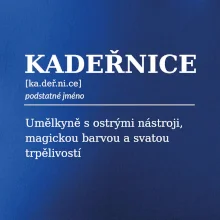 Kadeřnice umělkyně s ostrými nástroji