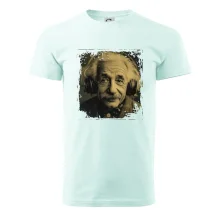 Albert se sluchátky