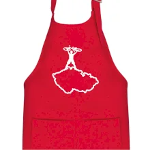 Mapa ČR - cyklista na prsou