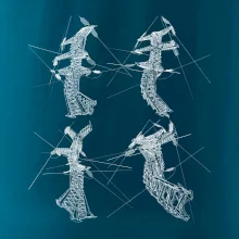 Zkroucený stožár vysokého vedení