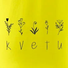 Kvetu - Nápis s květinami
