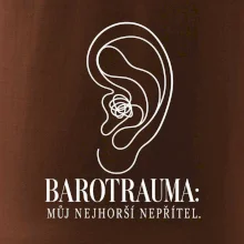 Barotrauma můj nejhorší nepřítel ucho s uzlem v lince