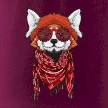 Červená panda hipster