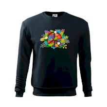 Peace symbol prorostlý květinami