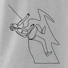 Lezec na skále jedním tahem