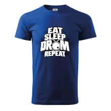 Eat sleep drum repeat - minimalistický bubenický slogan