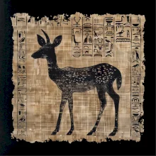 Egyptské hieroglyfy srnka