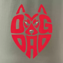 Dog dad nápis v hlavě