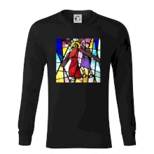 Vitráž - Ježíš a kříž