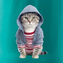 Kočka v pruhovaném triku