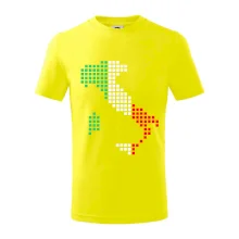 Itálie obrys vlajka