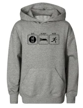 Eat sleep run čtverce