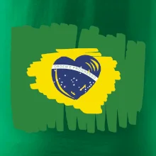 Brazílie vlajka srdce