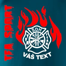 TFA Sport SDH (červený oheň) - Vlastní nápis