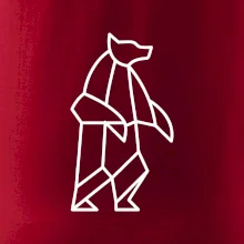 Geometrie lední medvěd stojící