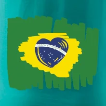 Brazílie vlajka srdce