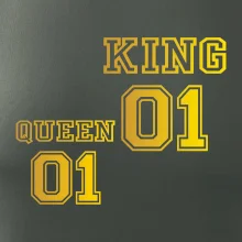 King - Queen - 01 dres - zlatý potisk