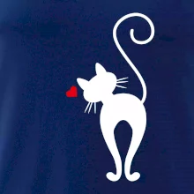 Zamilovaná kočka zezadu