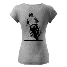 Motorkář na zádech - silnice