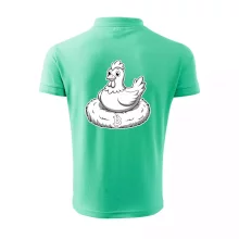 Kuře sedící na bitcoinovém hnízdě