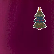 Folklor na prsu vánoční stromek