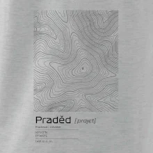 Praděd - vrstevnice v obdélníku