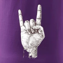 Rocková ruka kreslená