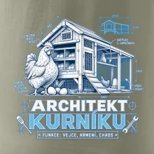 Architekt kurníku technický výkres