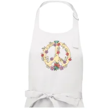 Peace symbol pískový