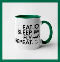 Eat sleep fly repeat