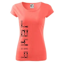 Biker nápis na výšku řetěz