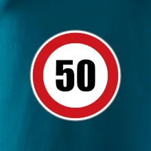 Dopravní značka - omezení rychlosti 50