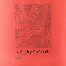 Králický Sněžník - vrstevnice v obdélníku