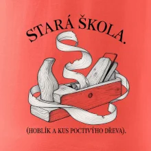 Stará škola hoblík a kus poctivýho dřeva