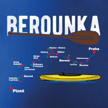Mapa řeky Berounky