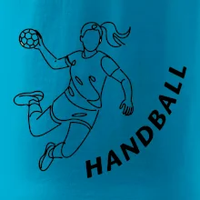 Handball nápis šikmo