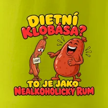 Dietní klobása jako nealkoholický rum