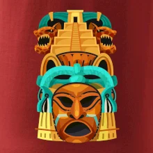 Mayové maska s pyramidou