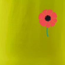 Vlčí mák ikonka na prsu