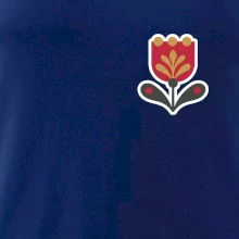 Folklor na prsu tulipán