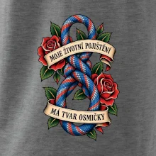 Horolezecké pojištění ve tvaru osmičky