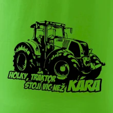 Holky, traktor stojí víc než kára