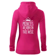 Princesses are born in (vlastní nápis měsíc narození)