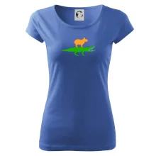 Kapybara na krokodýlovi (Moňas)