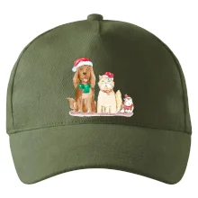 Veselé vánoce - pes, křeček a kočka