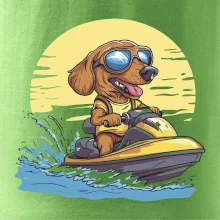 Jezevčík na vodním skútru