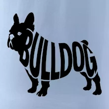 Bulldog  nápis v těle