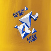 Bouldering myslím ve 3d lezu v 4d