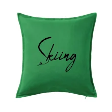 Skiing nápis lyžař